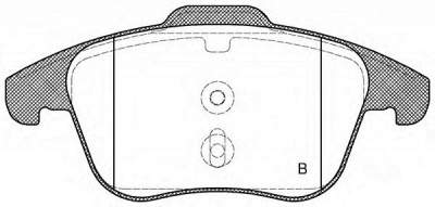OPEN PARTS bpa124900 -  Комплект тормозных колодок, дисковый тормоз